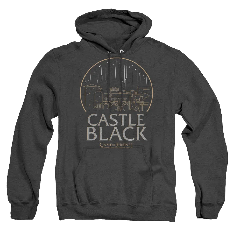 Game of Thrones Castle Black - Heather Pullover Hoodie Keyhole Neck Pullover