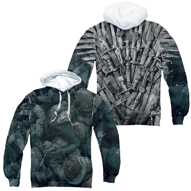 Game of Thrones Jon Snow The Throne (F/B) - All-Over Print Pullover Open Front Cardigan Game of Thrones Jon Snow The Throne (F/B) - All-Over Print Pullover Open Front Cardigan