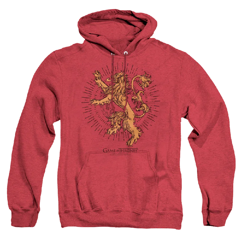 Game of Thrones Lannister Burst Sigil - Heather Pullover Hoodie Turtleneck Warm Pullover Game of Thrones Lannister Burst Sigil - Heather Pullover Hoodie Turtleneck Warm Pullover