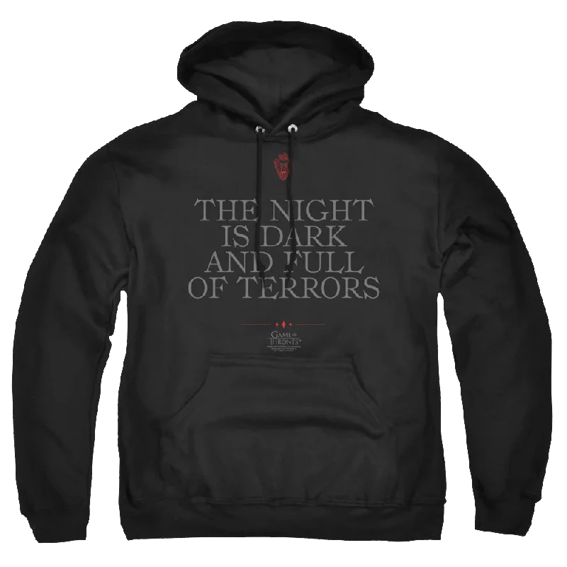 Game of Thrones Night Is Dark - Pullover Hoodie Boxy Neck Sweater