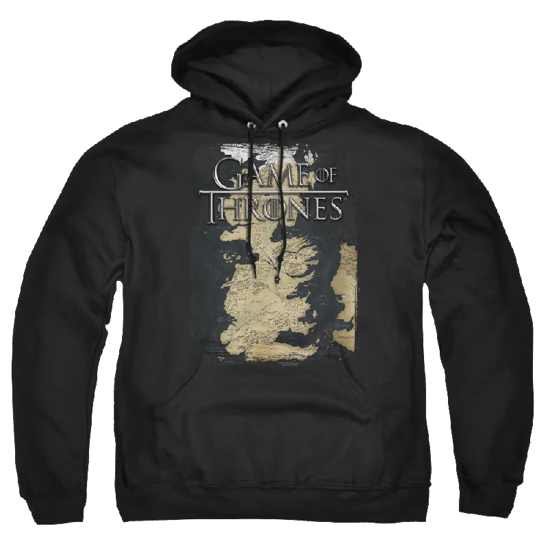 Game of Thrones Series Map - Pullover Hoodie Bateau Neck Pullover