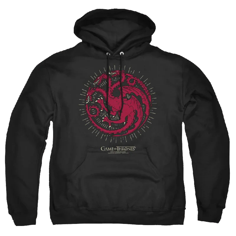 Game of Thrones Targaryen Burst Sigil - Pullover Hoodie Surplice Neck Pullover