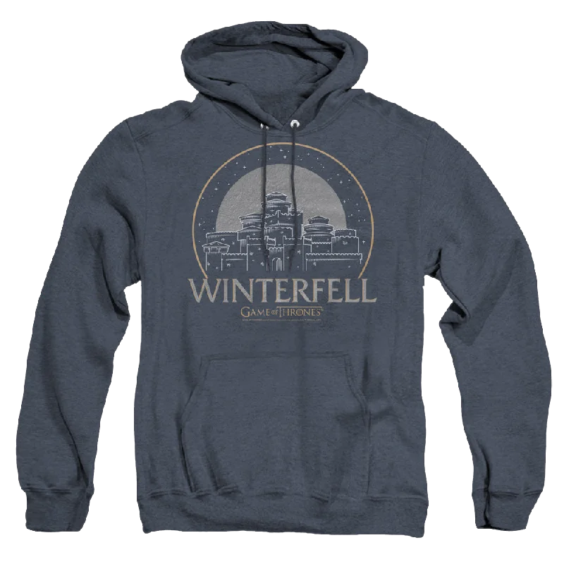 Game of Thrones Winterfell - Heather Pullover Hoodie Lapel Neck Sweater