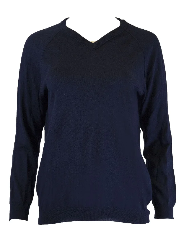 GANT RUGGER Women's Royal Blue The Vee Sweater 488818 Size S $125 NWT Satin Blend Silk Blend Wool Blend GANT RUGGER Women's Royal Blue The Vee Sweater 488818 Size S $125 NWT Satin Blend Silk Blend Wool Blend