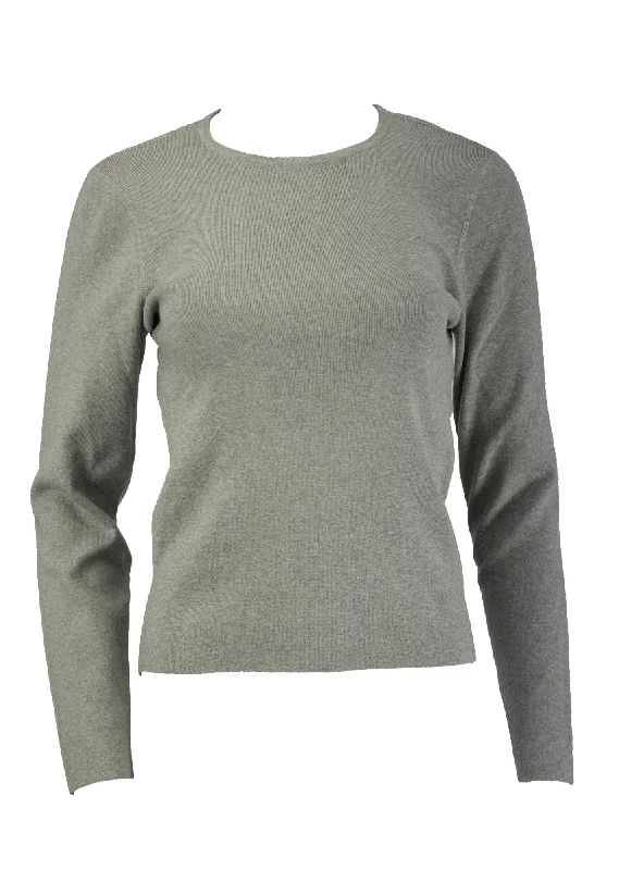 Gant Women's Travel Sweater, Light Grey Melange, Small Houndstooth Herringbone Solid Gant Women's Travel Sweater, Light Grey Melange, Small Houndstooth Herringbone Solid
