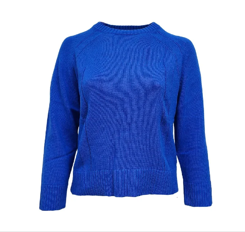 HoodLamb Women's Cobalt Blue Ribbed Hemp Soft Sweater 420 X-Large NWT Neon Metallic Matte HoodLamb Women's Cobalt Blue Ribbed Hemp Soft Sweater 420 X-Large NWT Neon Metallic Matte