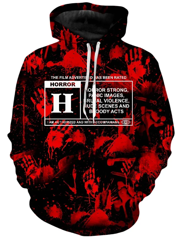 Horror Film Unisex Hoodie Hoodie with Ribbed Cuffs Snug Fit Comfort