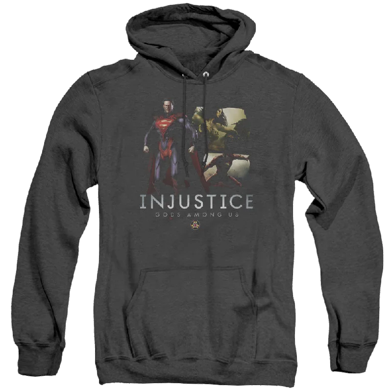 Injustice Gods Among Us Supermans Revenge - Heather Pullover Hoodie Three Quarter Sleeve