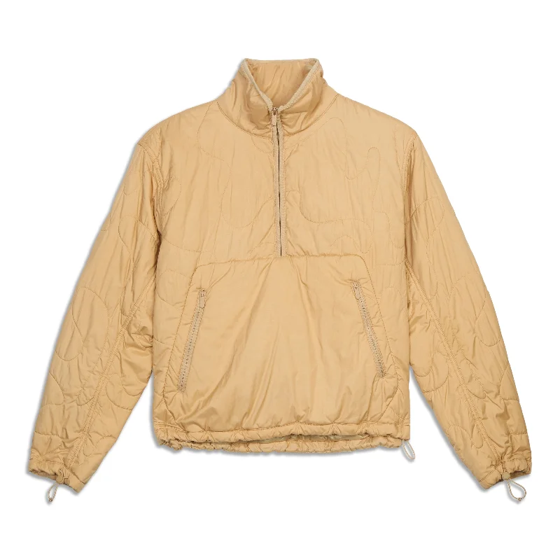 Insulated Quilted Pullover Jkt - Resale Crew Neck Wool