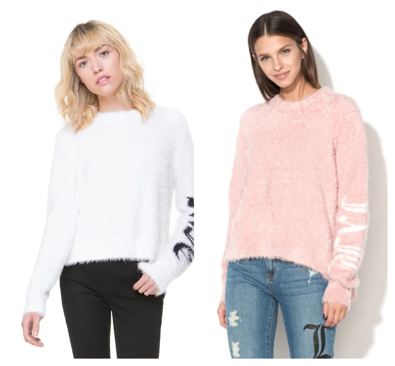 JUICY BY JUICY COUTURE Women's Gothic Pullover $80 NWT Crew Neck Wool