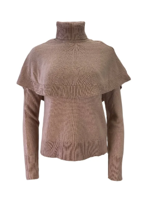 KATE SPADE Women's Goldentan Madison Avenue Loriot Sweater NWT Turtle Neck Boat Neck Asymmetrical Neck KATE SPADE Women's Goldentan Madison Avenue Loriot Sweater NWT Turtle Neck Boat Neck Asymmetrical Neck