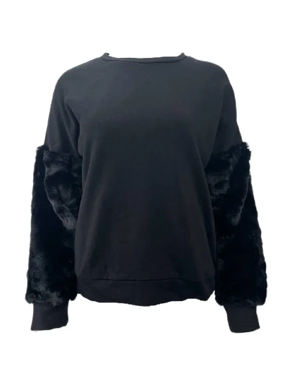 LOST IN LUNAR Women's Black Panther Cotton Sweater Size S NWT Fleece Fabric Down Fabric Feather Fabric LOST IN LUNAR Women's Black Panther Cotton Sweater Size S NWT Fleece Fabric Down Fabric Feather Fabric