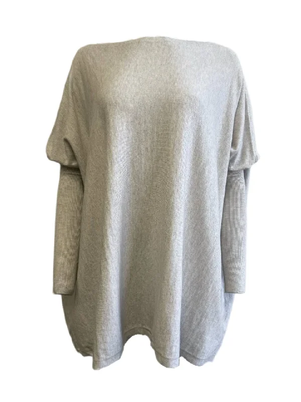 LOST IN LUNAR Women's Grey Taylor Knit Oversized Sweater M/L NWT Denim Fabric Leather Fabric Suede Fabric LOST IN LUNAR Women's Grey Taylor Knit Oversized Sweater M/L NWT Denim Fabric Leather Fabric Suede Fabric