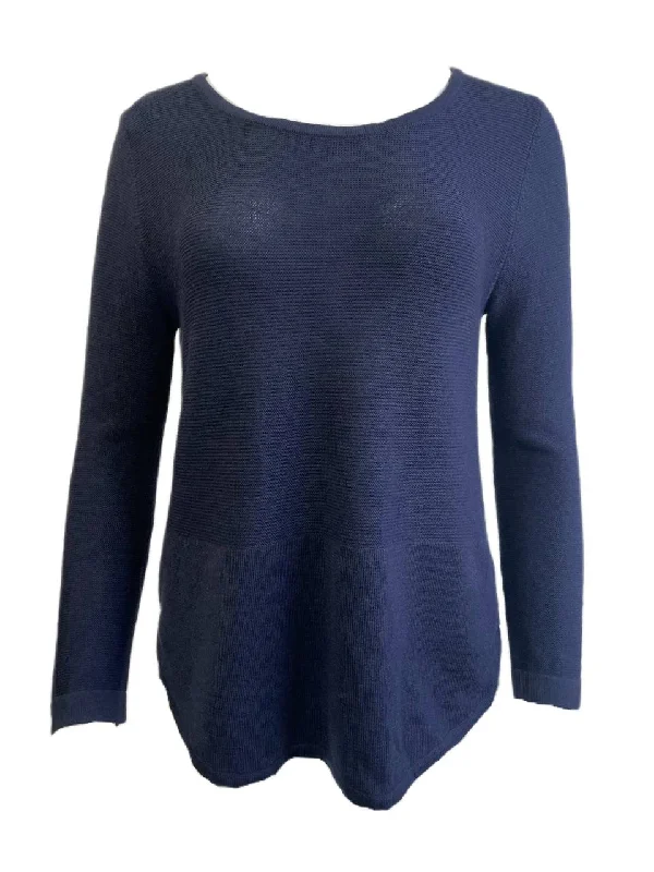 LOST IN LUNAR Women's Navy Poppy Knit Sweater Size US 4 NWT Cotton Fabric Linen Fabric Terry Fabric LOST IN LUNAR Women's Navy Poppy Knit Sweater Size US 4 NWT Cotton Fabric Linen Fabric Terry Fabric