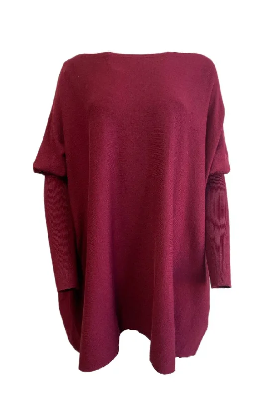 LOST IN LUNAR Women's Wine Taylor Knit Oversized Sweater L/XL NWT Satin Fabric Silk Fabric Chiffon Fabric LOST IN LUNAR Women's Wine Taylor Knit Oversized Sweater L/XL NWT Satin Fabric Silk Fabric Chiffon Fabric
