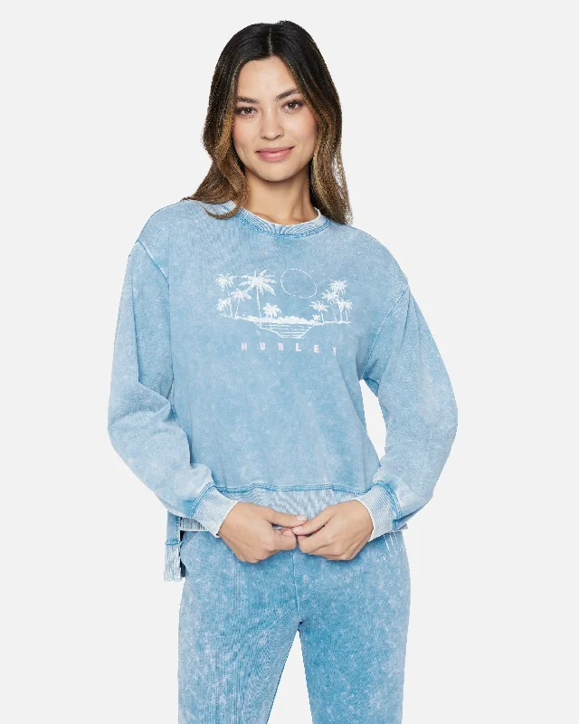 Mara Washed Oversized Sweatshirt Hoodie with V-Neck Classic Versatile