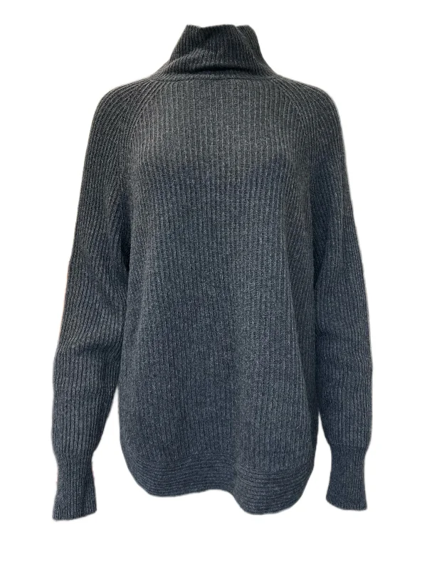 Marella By Max Mara Women's Grey Quadro Knitted Sweater Size M NWT Fleece Sweater Nylon Polyester Marella By Max Mara Women's Grey Quadro Knitted Sweater Size M NWT Fleece Sweater Nylon Polyester