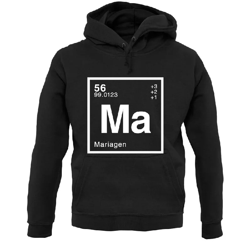 Maria - Periodic Element Unisex Hoodie Hoodie with Half-Zip Sporty Casual