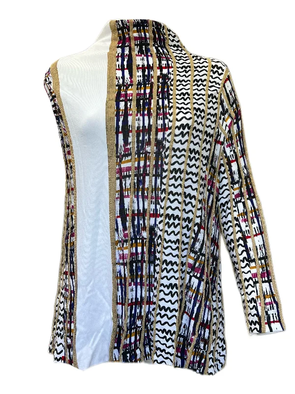Marina Rinaldi Women's Bianco Alare Knitted One Shoulder Sleeve Sweater Size XL NWT Wool Fabric Cashmere Fabric Tweed Fabric Marina Rinaldi Women's Bianco Alare Knitted One Shoulder Sleeve Sweater Size XL NWT Wool Fabric Cashmere Fabric Tweed Fabric
