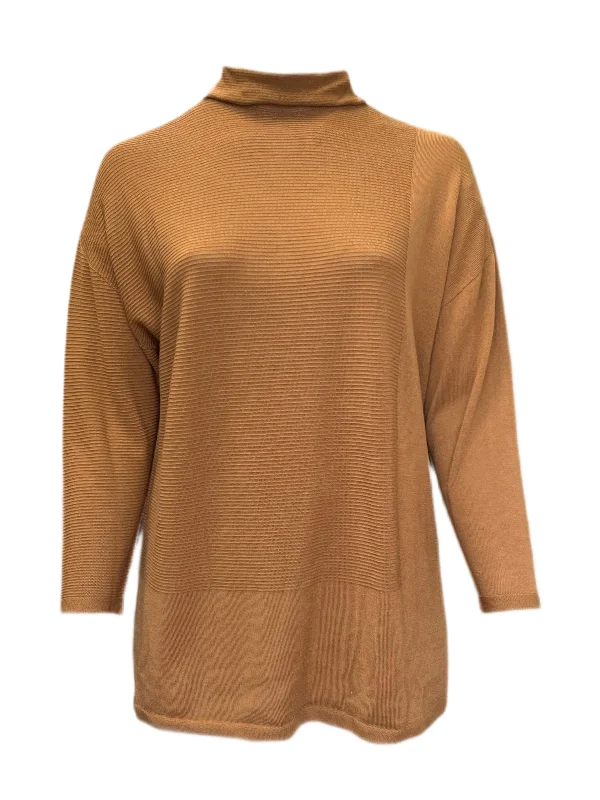Marina Rinaldi Women's Camel Autunno Knitted Sweater NWT Open Front Closed Front Wrap Front Marina Rinaldi Women's Camel Autunno Knitted Sweater NWT Open Front Closed Front Wrap Front