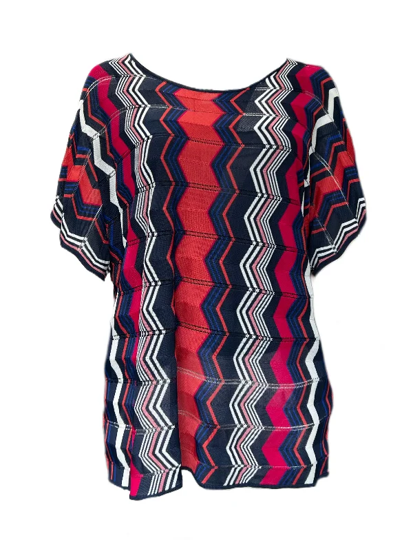 Marina Rinaldi Women's Navy Arabesco Viscose Knitted Sweater NWT High Neck Crew Neck V-Neck Marina Rinaldi Women's Navy Arabesco Viscose Knitted Sweater NWT High Neck Crew Neck V-Neck