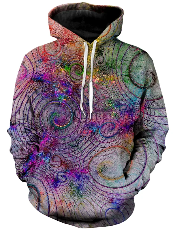 Mental Tweak Unisex Hoodie Hoodie with Exposed Zipper Edgy Industrial