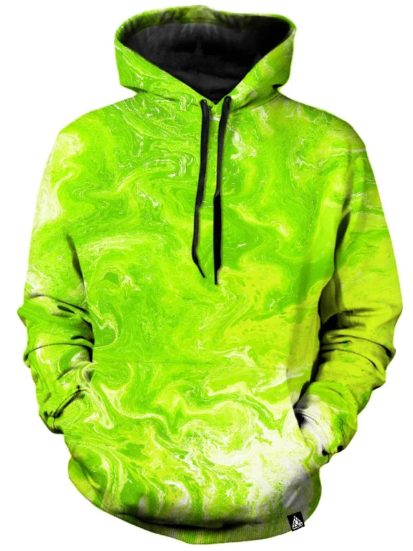Neon Green Rave Legend Unisex Hoodie Hoodie with Ribbed Neckline Snug Warm