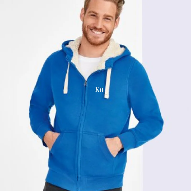 Personalised Adult Unisex Fleece Lined Zip Up Hoodie Hoodie with Crew Neck Simple Timeless Personalised Adult Unisex Fleece Lined Zip Up Hoodie Hoodie with Crew Neck Simple Timeless