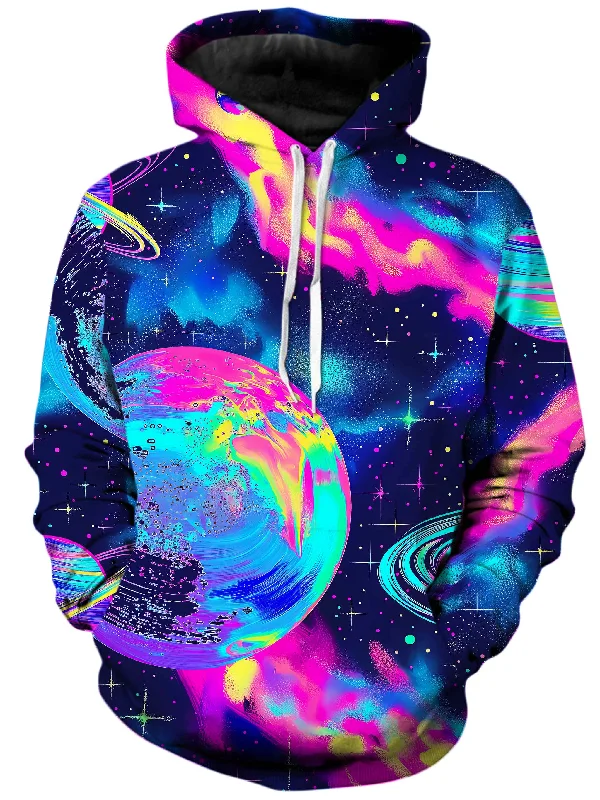 Planetary Hive Mind Unisex Hoodie Hoodie with High Neck Warm Protective