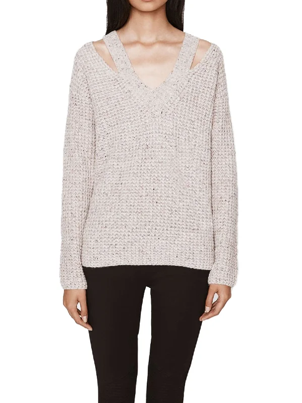 REBECCA MINKOFF Women's Ribbed V-Neck Draco Sweater $198 NWT Anti-Pilling Anti-Shrink Durable REBECCA MINKOFF Women's Ribbed V-Neck Draco Sweater $198 NWT Anti-Pilling Anti-Shrink Durable