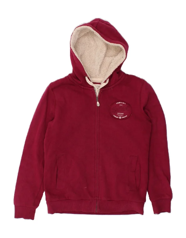 SALTROCK Womens Zip Hoodie Sweater UK 10 Small Pink Cashmere Blend Cotton Blend Poly Blend SALTROCK Womens Zip Hoodie Sweater UK 10 Small Pink Cashmere Blend Cotton Blend Poly Blend