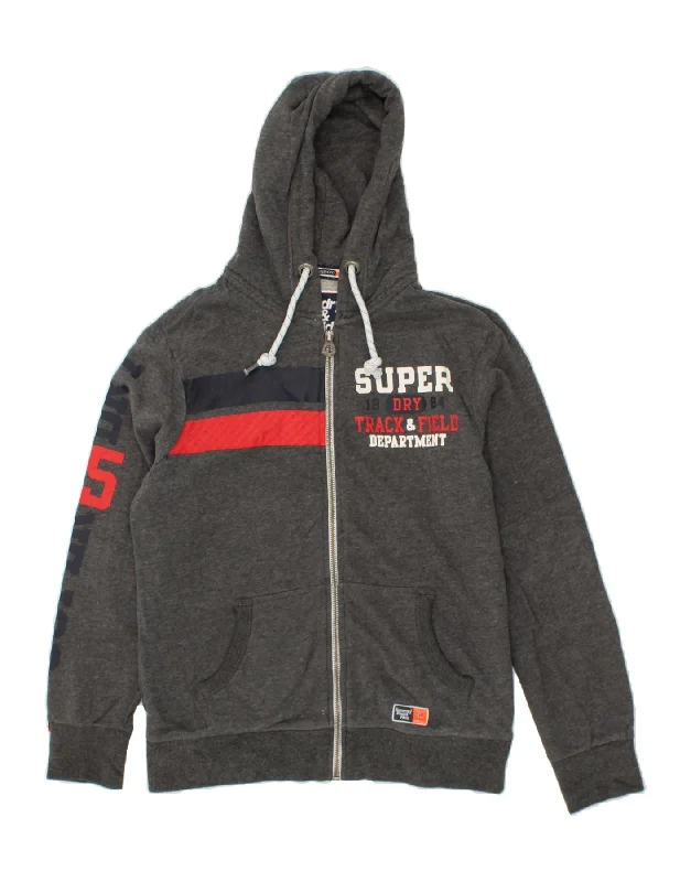 SUPERDRY Mens Graphic Zip Hoodie Sweater XL Grey Cotton Iron Safe Non-Iron Wrinkle Free SUPERDRY Mens Graphic Zip Hoodie Sweater XL Grey Cotton Iron Safe Non-Iron Wrinkle Free