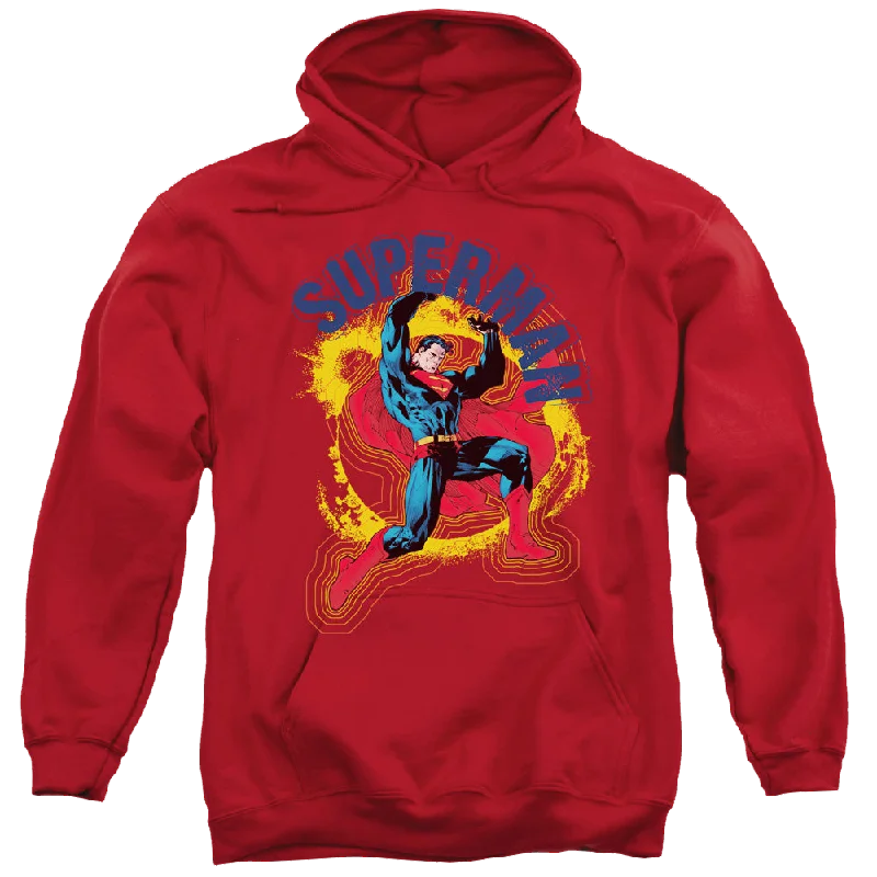 Superman A Name To Uphold - Pullover Hoodie Elbow Length Sleeve