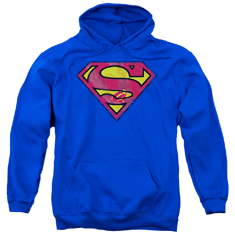 Superman Action Shield - Pullover Hoodie dolman Sleeve Top