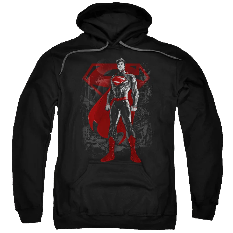 Superman Aftermath - Pullover Hoodie Leg Sleeve Comfort