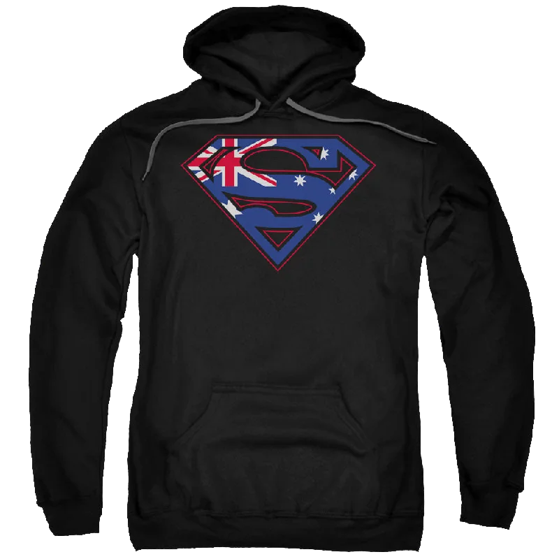 Superman Australian Shield - Pullover Hoodie Chunky Knit Pullover