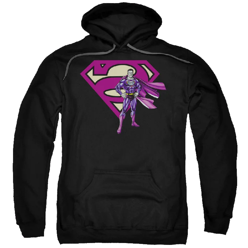 Superman Bizarro & Logo - Pullover Hoodie Bell Sleeve Stylish