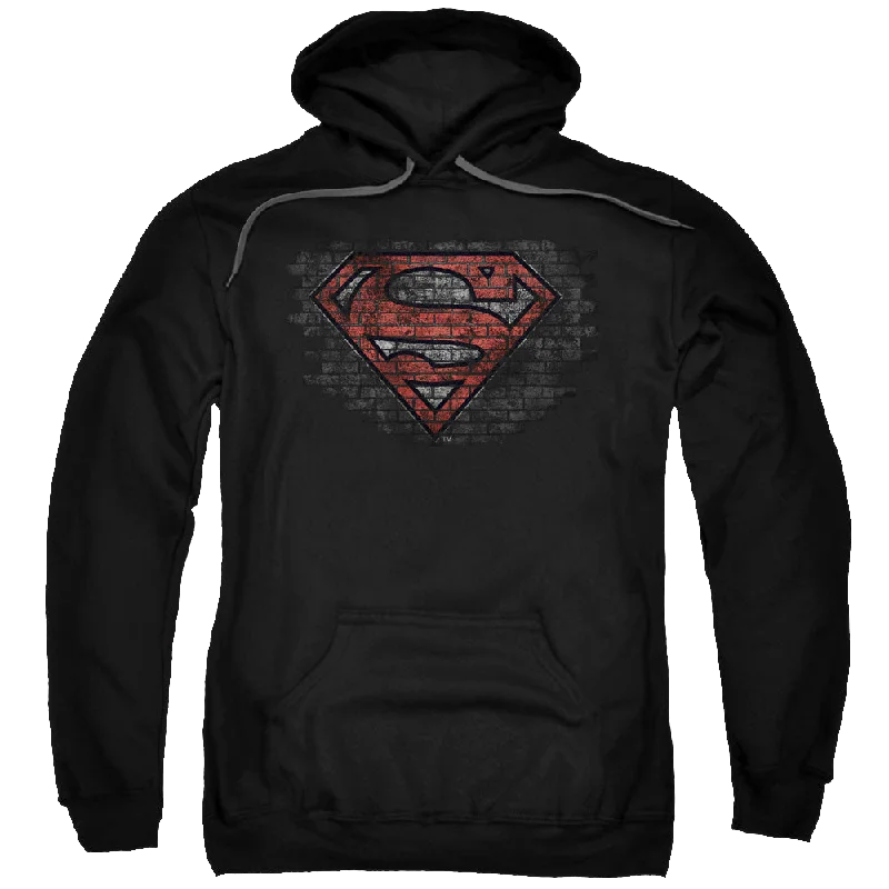 Superman Brick S - Pullover Hoodie Boxy Neck Sweater