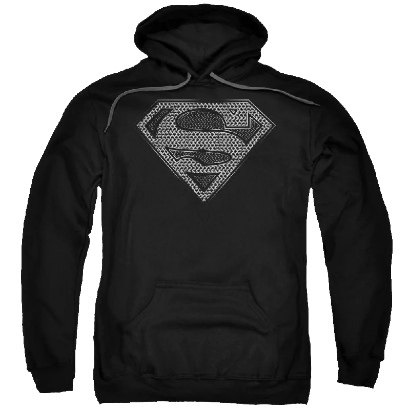 Superman Chainmail - Pullover Hoodie Boat Neck Sweater