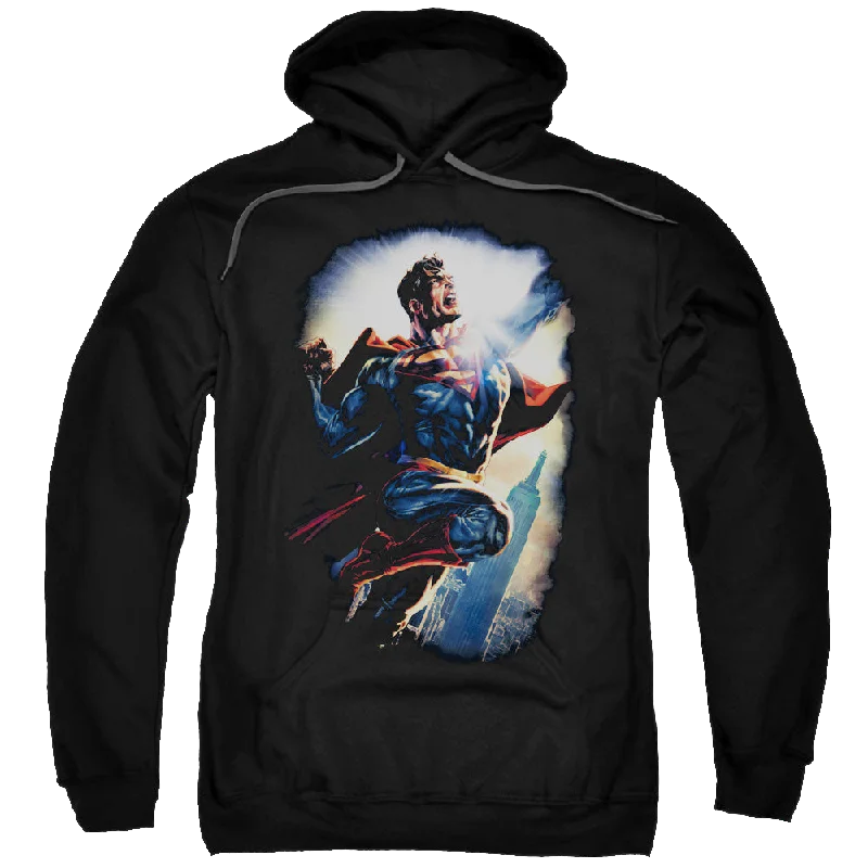 Superman Ck Superstar - Pullover Hoodie Button Front Sweater