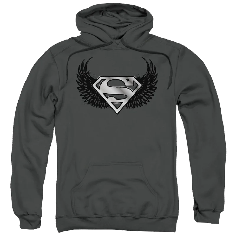 Superman Dirty Wings - Pullover Hoodie Shawl Collar Sweater