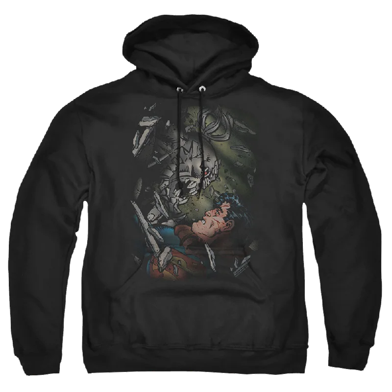 Superman Epic Battle - Pullover Hoodie Puff Sleeve Stylish