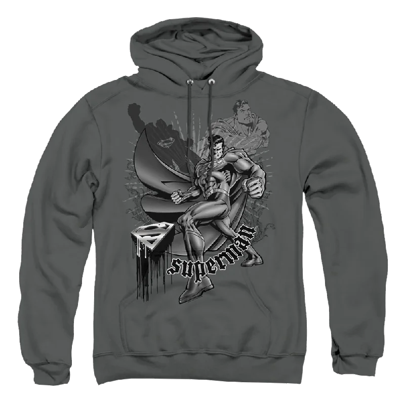 Superman Fight And Flight - Pullover Hoodie Slim Sleeve Pullover