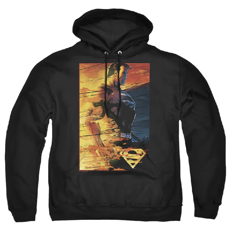 Superman Fireproof - Pullover Hoodie Long Bell Sleeve