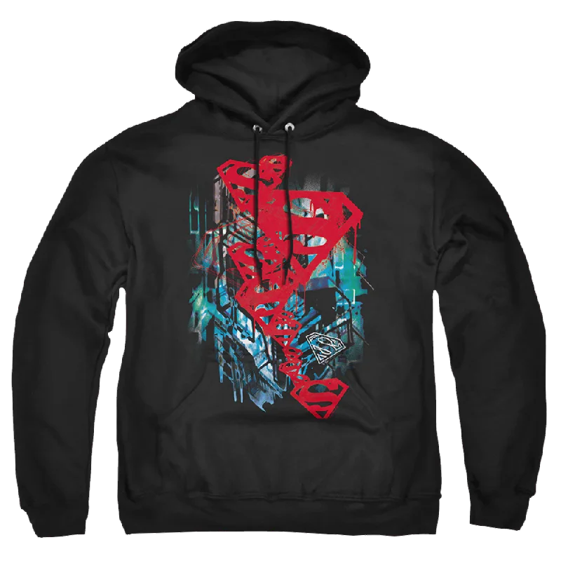 Superman Gritty - Pullover Hoodie Turtleneck Warm Pullover