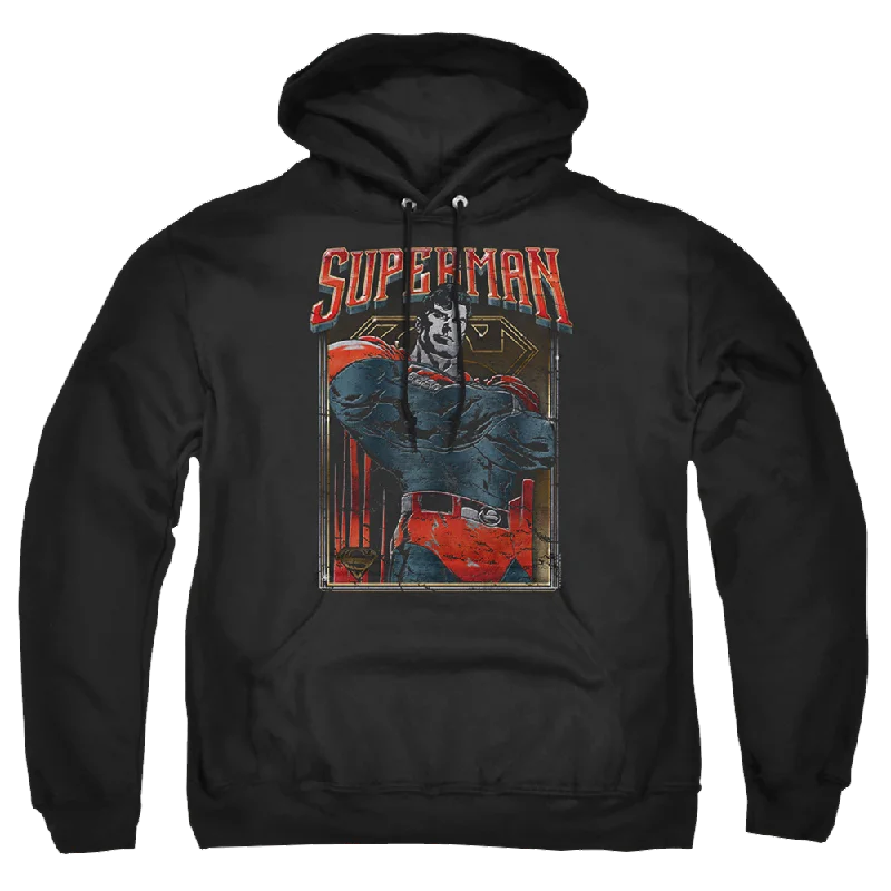 Superman Head Bang - Pullover Hoodie Batwing Sleeve Top