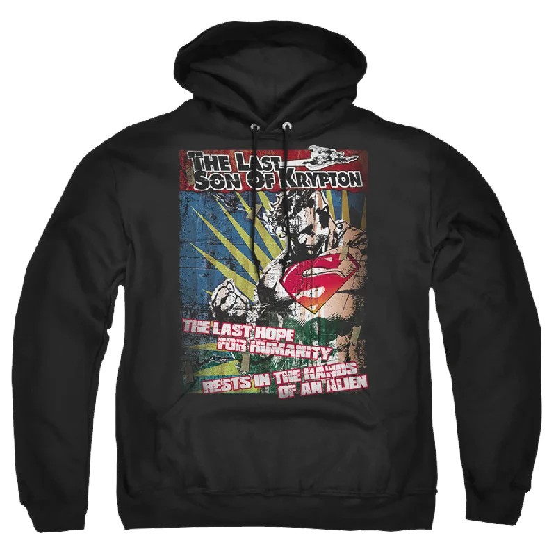 Superman Last Hope - Pullover Hoodie Solo Sleeve Pullover