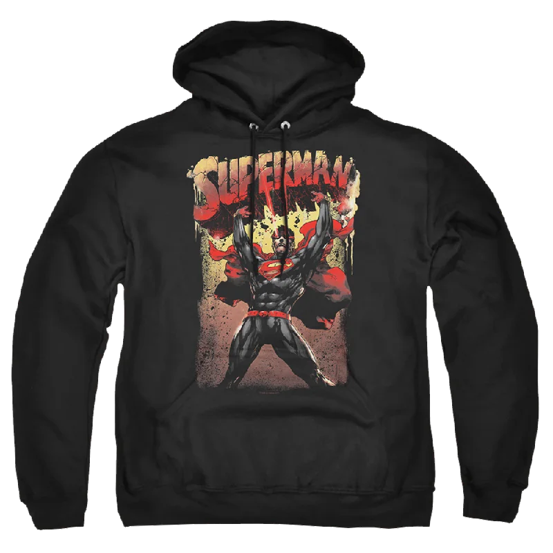 Superman Lift Up - Pullover Hoodie Long Sleeve Pullover