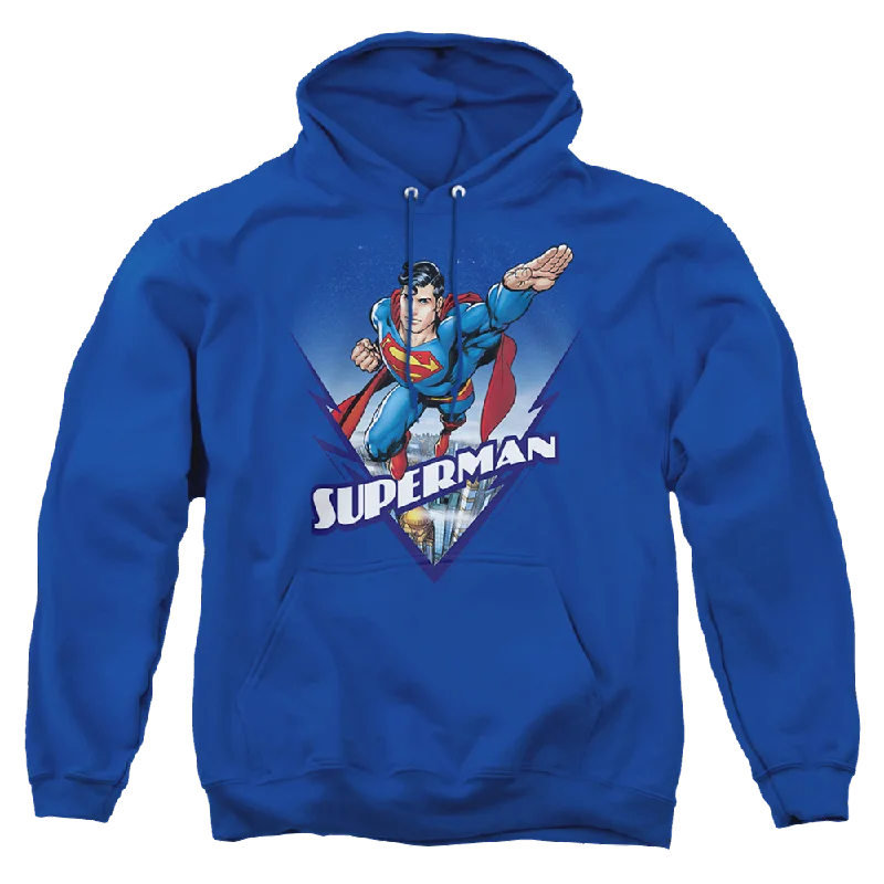 Superman Looks Like A Job For - Pullover Hoodie Zipper Front Cardigan