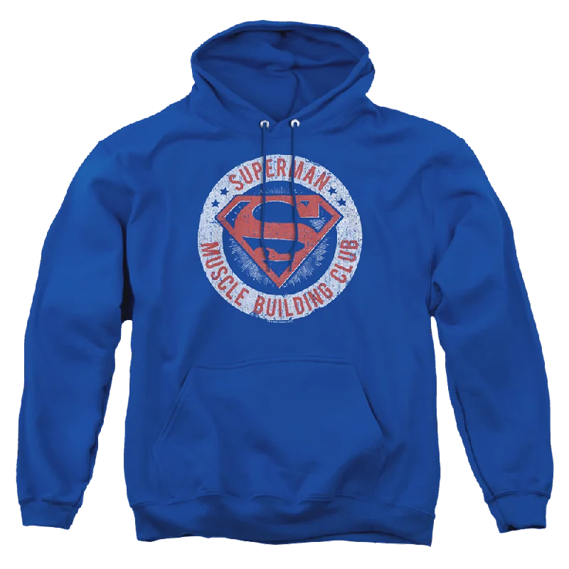 Superman Muscle Club - Pullover Hoodie dolman Sleeve Top